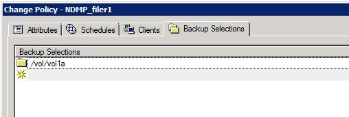 The following procedure describes how to configure an NDMP backup policy to create a snapshot of a NAS host using NDMP with Replication Director.