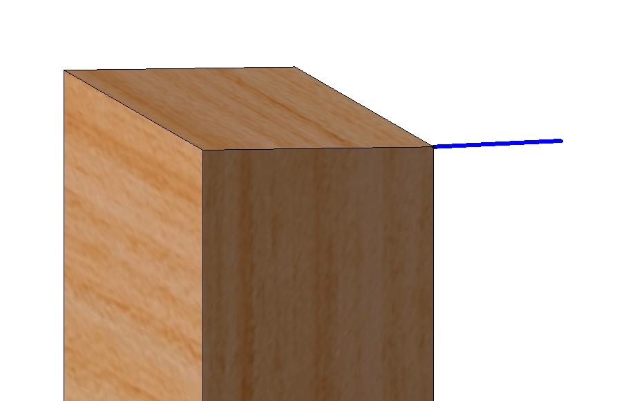 Draw a line from outside rear corner of leg, Fig. 2. Step 8.