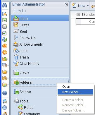 Organize Your Mail Create Folders You can use folders to hold sent and