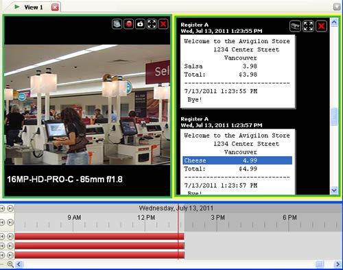 Video Figure A. Recorded POS transactions displayed in an image panel o o o Each transaction is separated by date and time.