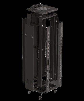 3 Fan tray with 2 fans for 600mm cabinets and 4 fans for 800/1000mm fan cabinets.