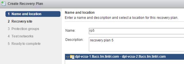 Within the Navigator pane click Recovery Plans.