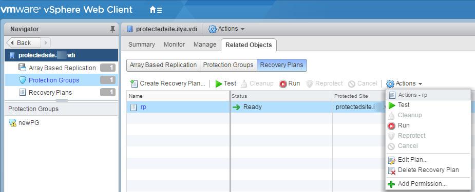 When you are performing the test recovery, use "Auto" for the recovered virtual machines to isolate from production virtual machines. 11.