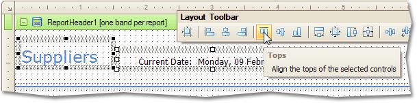 You can also easily align controls to each other or make them the same size, buy selecting multiple controls and using the Layout Toolbar.