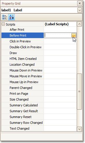 Handle Events via Scripts 273 The Report Designer offers you a scripting feature to handle the events of report controls, report bands, or a report itself.