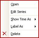Scheduler Edit an Appointment 421 Using context menu After an appointment has been clicked with the right mouse button, the following