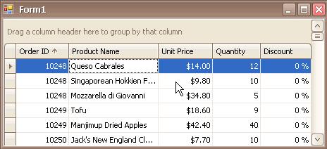 Grid Group Grid Rows 62 Group Data To group by a specific column, do one of the following: Drag a column header from the column header panel to the group panel: Right-click a column header and select