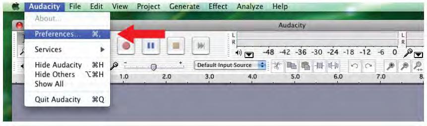 11. Refer to the Audio I/O tab and under Recording select