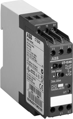 2CDC 251 116 F0004 1 5 2 4 3 6 Characteristics Single-function ON-delay and OFF-delay timer One device includes 10 time ranges, from 0.