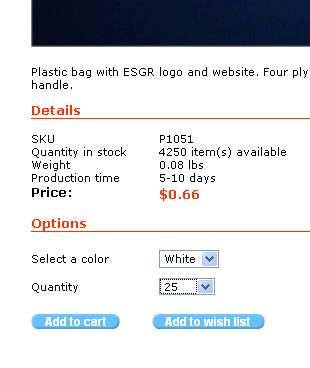 If applicable, select a color, then choose a quantity. Then click on add to cart.