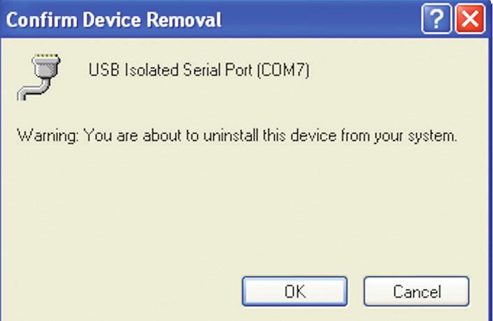 Chapter 4: Software Installation 6. Right-click the COM port listing for the converter (USB Isolated Serial Port).