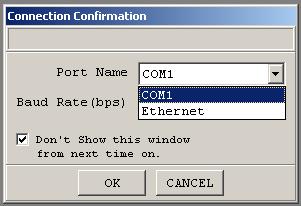 5.2 Ethernet Connection of X-SEL PC Software 5.2.1 Software Versions Supporting This Function (1) PC software V2.1.0.0 or later (Japanese version) V2.1.0.0E or later (English version) 5.2.2 Function (1) Connection confirmation a.