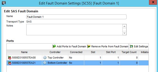 7. Right-click a fault domain and select Edit to view additional information or to perform actions such as renaming the fault domain
