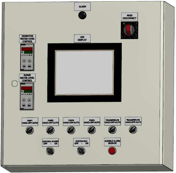 Deaerator, Surge and/or Condensate Control Panel March 10, 2017 Description A TS-D series control system manages lead/lag operation of an individual deaerator (DA), surge, condensate, or a