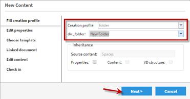 Folders Create new folder (use to organize your content) Files cannot be created at the top space level. Folders must be created first.