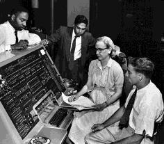 language B-0, ARITH-MATIC, MATH-MATHIC, FLOW-MATIC, COBOL to Assembly Code even for the earliest machines (UNIVAC, IBM