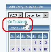 click on the blue text "Go to month".