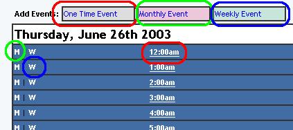 Back to the Top of the Page Adding an Event One Time Event Date - The field shows you the currently selected date. To change the date, click on the blue text "Choose Date".