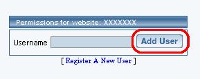 Website Permissions Overview The Website Permissions Tool allows you to authorize an existing username to modify your Web site. To create new usernames, use the Create New User Account tool.
