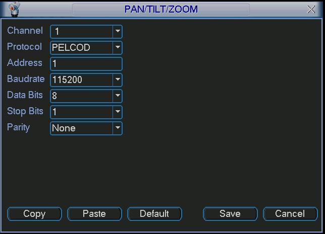 Pan/Tilt/Zoom Please note the following regarding pan/tilt/zoom (PTZ) setup and operation: Slight differences may be found in the user interface, due to various protocols.