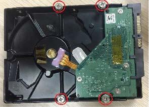 Shut down the DVR and unplug the power cable before opening the cover