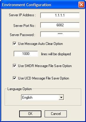 SMDR / UCD Message Monitoring Program The Samsung Key telephone system can provide SMDR messages and UCD messages for collection and processing by an external application.