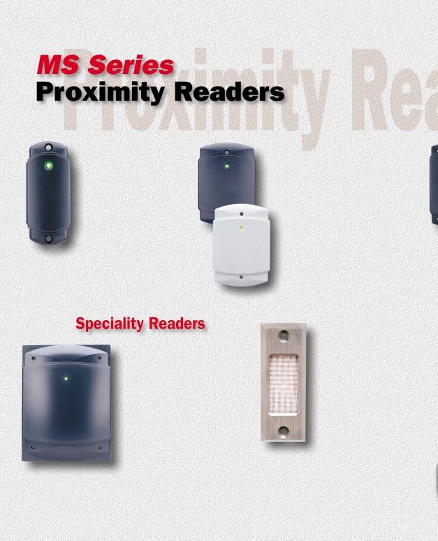 The smallest, most attractive and highest performance proximity readers available.