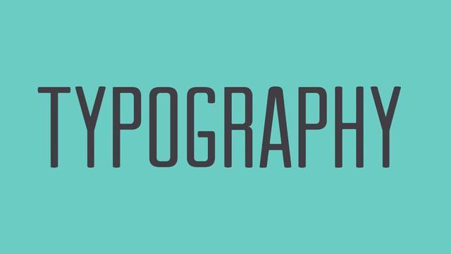 Rules of Thumb Typography Serif fonts work best for the printed pages Sans-serif are best for computer monitors and