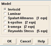Define > Models > Viscous Select the Inviscid radio button and then OK.