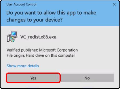 Allow the Additional Features To Be Installed Click Yes when asked if you wish to allow