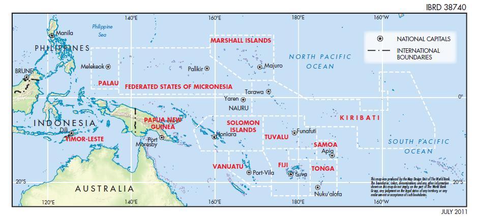 Pacific Regional Connectivity Program Pacific Regional Connectivity Program (US$ 190 million) Phase 1 Phase 1: Tonga-Fiji Connectivity Project (FY12), US $ 34 million Phase 2:
