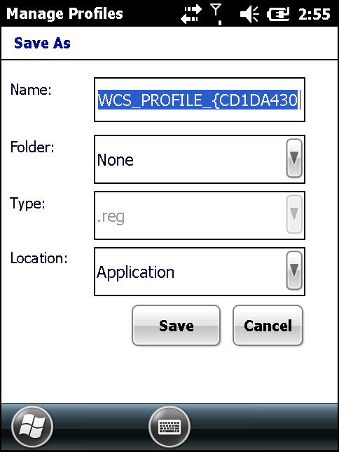 3-4 Wireless Fusion Enterprise Mobility Suite User Guide Deleting a Profile To delete a profile from the list, tap and hold the profile and select Delete from the pop-up menu.