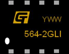 GT25C64-2GLI-TR YWW: Date Code, Y=year, WW=week