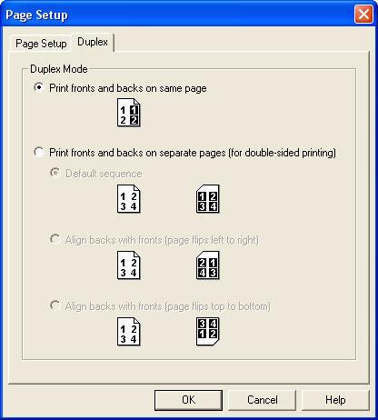 14 Credential Designer User Manual Duplex Settings Use these settings to print layouts on both sides of the printer media or to print both sides of the layout on one side of the media.