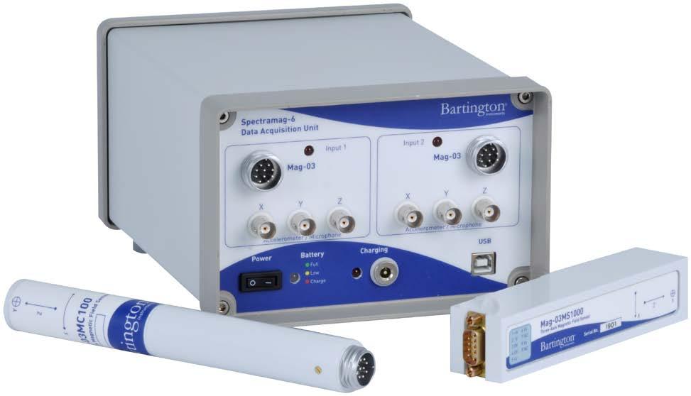 Data Acquisition & Signal Conditioning Units Spectramag-6 Data Acquisition Unit This portable six-channel 24-bit data acquisition unit is designed for the acquisition and synchronous digitisation of