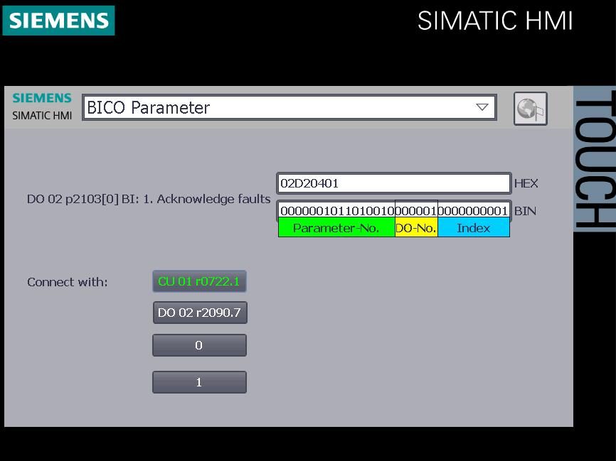 4 Examples 4.3 Reading and writing BICO parameters Reading and writing BICO parameters Fig.