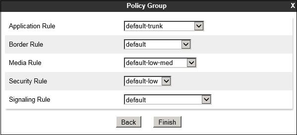 In the reference configuration, the End Point Policy Groups used default sets of rules already pre-defined in the configuration.