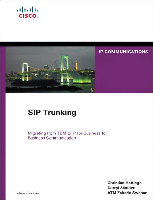 Unified CM SIP Trunk Recommended Reading Cisco Unified Communications Solution Reference Network Design (SRND) for Cisco Unified Communications Manager Release 8.