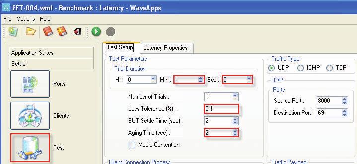 27 7. Test click Latency Properties tab Fig.