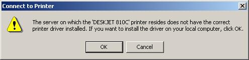 7. It will check print server to connect to HP printer, if not, it will appear as follow picture.