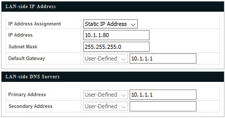 You can use a dynamic (DHCP) or static IP address, depending on your network environment.