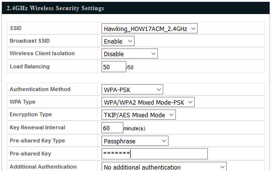 5. To configure the security of your access point s 2.4GHz wireless network(s), go to 2.4GHz Wireless Security Settings.