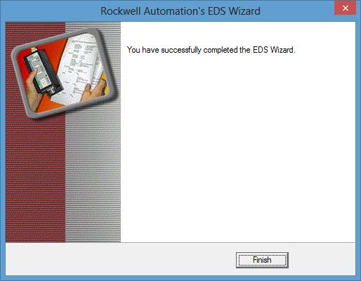 Using EDS File Method 19 Step 7 RSLogix5000 lets you know when it is done by showing this window. Click Finish.