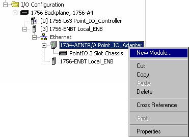 Chapter 4 Configure the Adapter for Direct Connection in RSLogix 5000 Software Add the