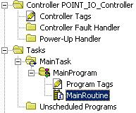 Configure the Adapter for Direct Connection in RSLogix 5000 Software Chapter 4 Create the Ladder Program Create the example ladder program to test the I/O. 1.