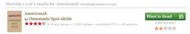 Fig. 3: Rating System as seen on Goodreads.com In terms of the search bar to type in the participants location on Fig.