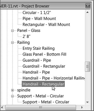 Creating a Custom Rail ing System 503 www.sybex.com/go/revit2017ner. From there, browse to the Chapter 10 folder and find the following files: 6210 (2-5_8).rfa landing.rfa post.rfa raised panels.