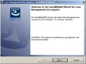 Installation Guide of Case Management for Lawyers Micro Area includes in the support of Case Management an assistant for installation and configuration of the program on your computer.