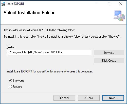 3. Confirm the terms by ticking I agree and click Next. A window for selecting the installation folder appears. 4.