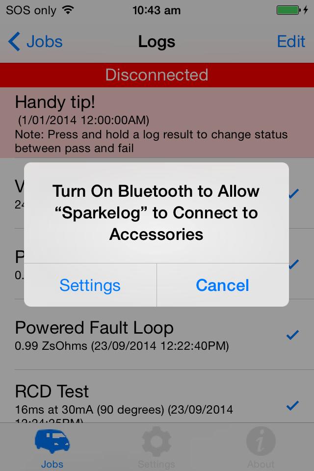 Important: Unlike previous Bluetooth technologies, the Bluetooth Smart module in the Spark-e-mate 493BTLi does not need to be paired with your phone or have PIN codes entered before you can use